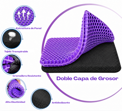Cojín de Gel Transpirable Tipo Panal