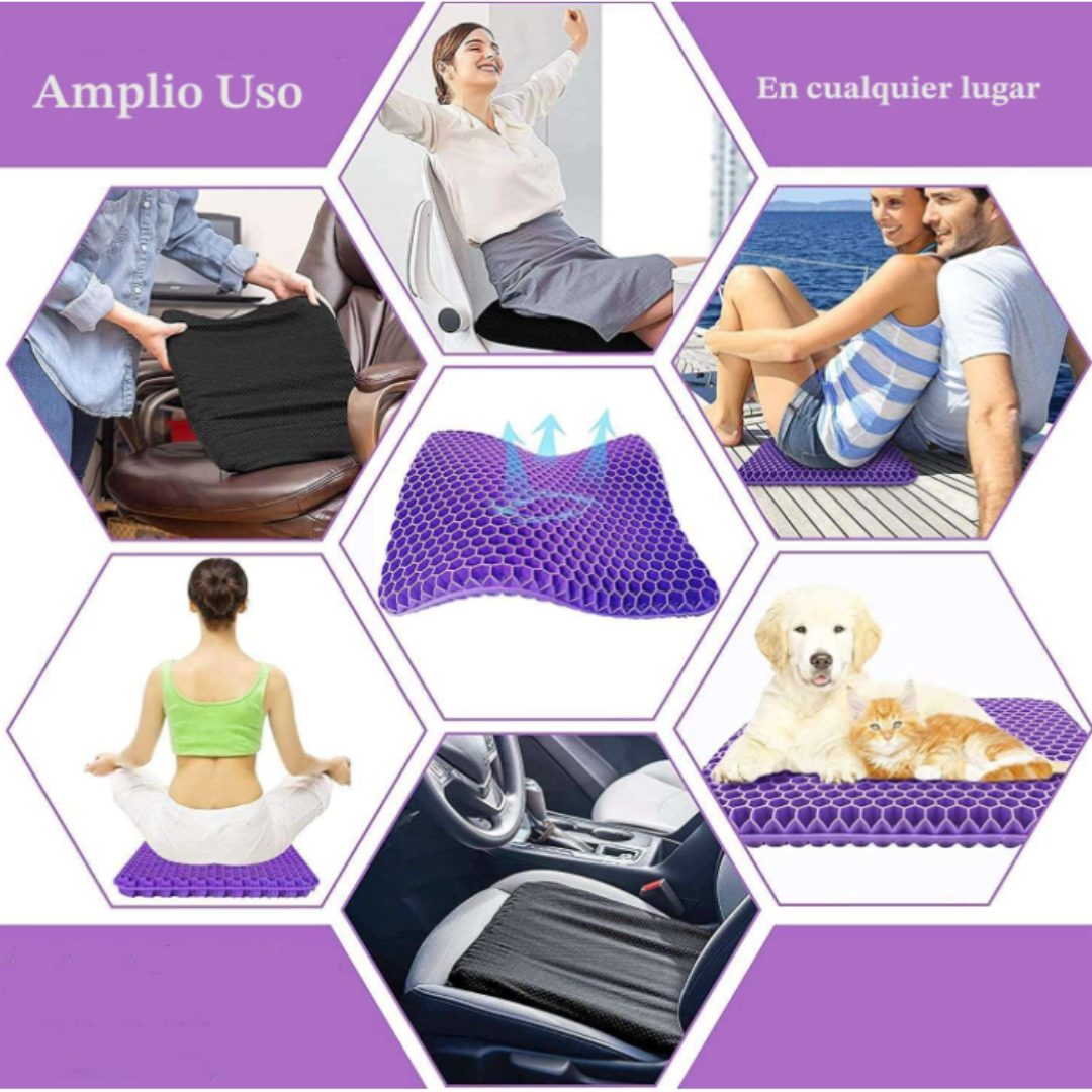 Cojín de Gel Transpirable Tipo Panal